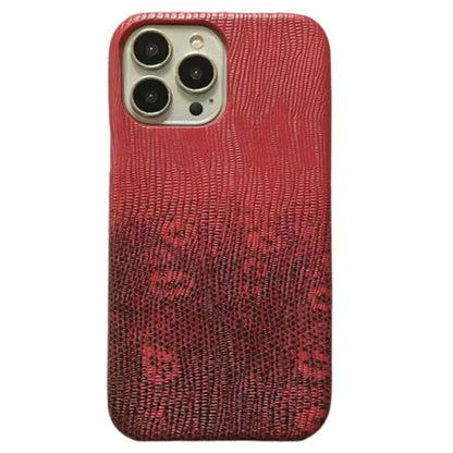 For iPhone 14 Pro Phone Cover Gradient Color PU Leather+PC Anti-Drop Phone Case