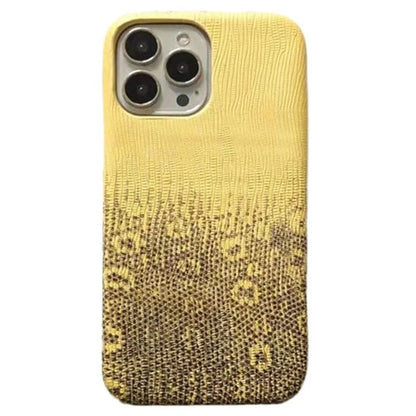 For iPhone 14 Pro Phone Cover Gradient Color PU Leather+PC Anti-Drop Phone Case