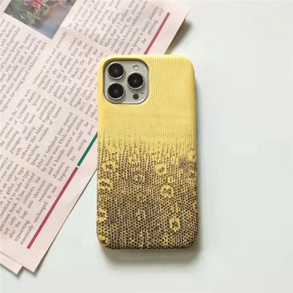 For iPhone 14 Pro Phone Cover Gradient Color PU Leather+PC Anti-Drop Phone Case