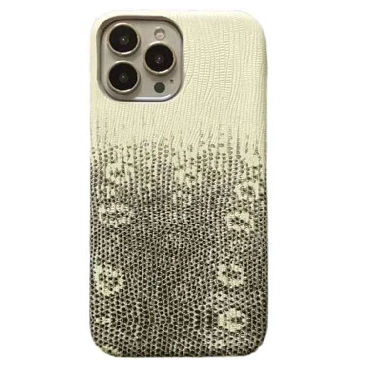 For iPhone 14 Pro Phone Cover Gradient Color PU Leather+PC Anti-Drop Phone Case