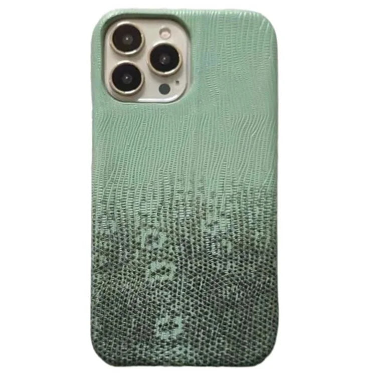 For iPhone 14 Pro Phone Cover Gradient Color PU Leather+PC Anti-Drop Phone Case