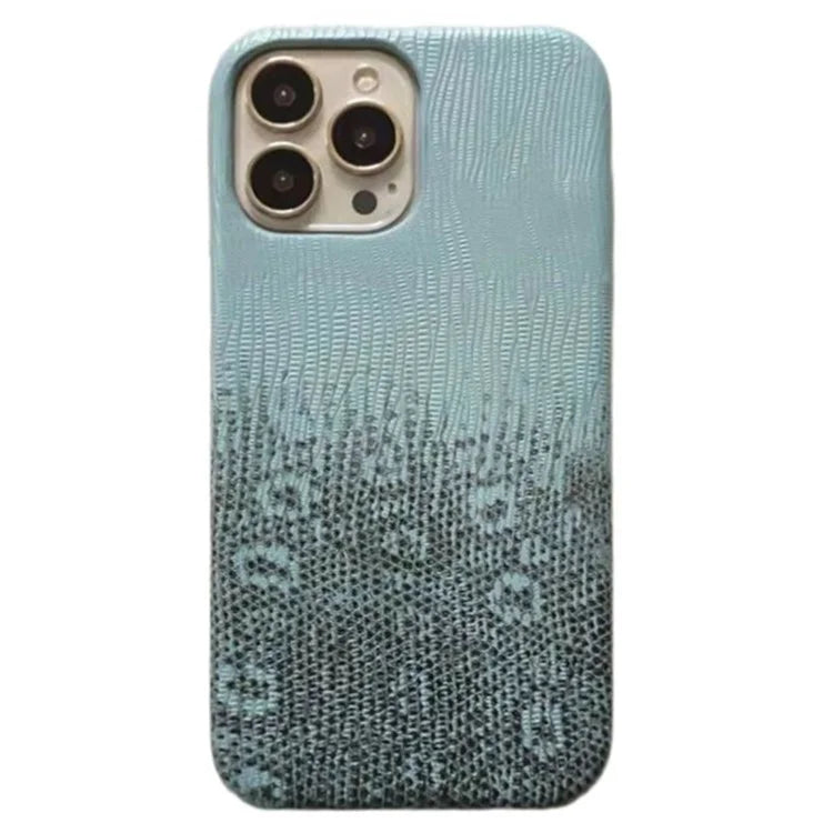 For iPhone 14 Pro Phone Cover Gradient Color PU Leather+PC Anti-Drop Phone Case