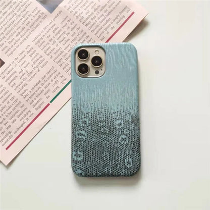 For iPhone 14 Pro Phone Cover Gradient Color PU Leather+PC Anti-Drop Phone Case