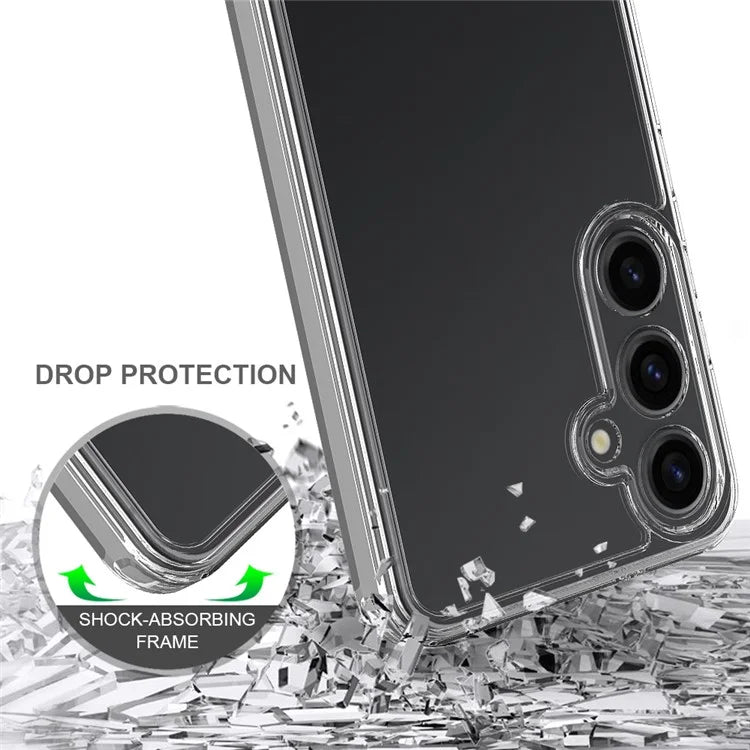 For Samsung Galaxy M55 5G / C55 5G / F55 5G Case Hybrid TPU+Acrylic Transparent Protective Back Cover
