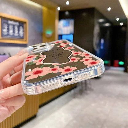 For iPhone 15 Pro Max Phone Case Pattern Design Mirror Surface Acrylic+TPU Phone Cover