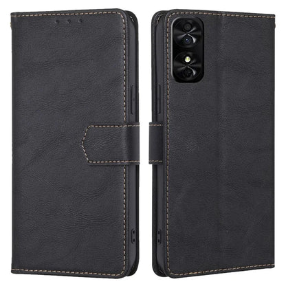 For TCL 50 SE Case PU Leather Magnetic Clasp Phone Cover RFID Blocking Protection
