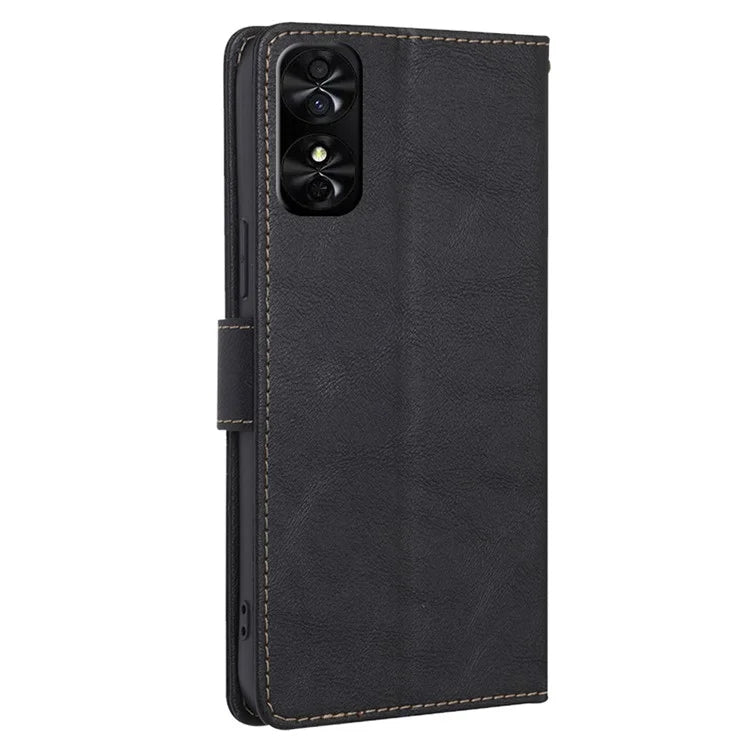 For TCL 50 SE Case PU Leather Magnetic Clasp Phone Cover RFID Blocking Protection
