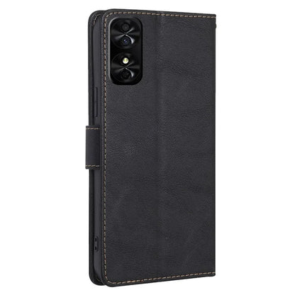 For TCL 50 SE Case PU Leather Magnetic Clasp Phone Cover RFID Blocking Protection