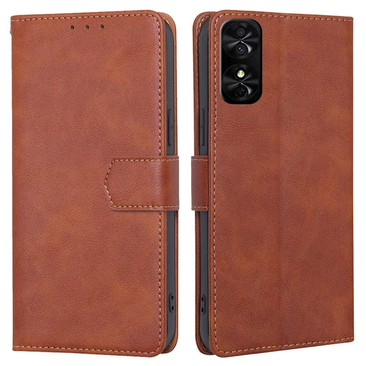 For TCL 50 SE Case PU Leather Magnetic Clasp Phone Cover RFID Blocking Protection