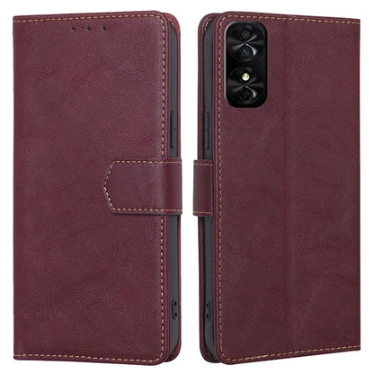 For TCL 50 SE Case PU Leather Magnetic Clasp Phone Cover RFID Blocking Protection