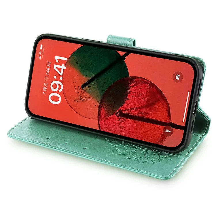 For TCL 50 SE Wallet Case PU Leather Deer Tree Pattern Phone Cover Wholesale