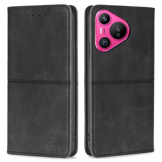 For Huawei Pura 70 Case PU Leather Magnetic Closure Drop Resistance Phone Cover