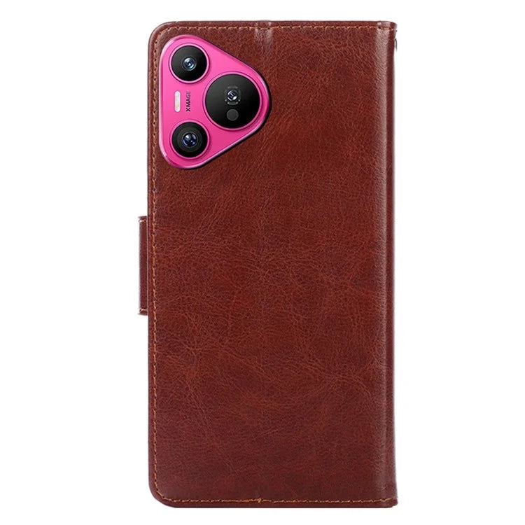 For Huawei Pura 70 Case Wallet PU Leather + TPU Folding Stand Phone Cover