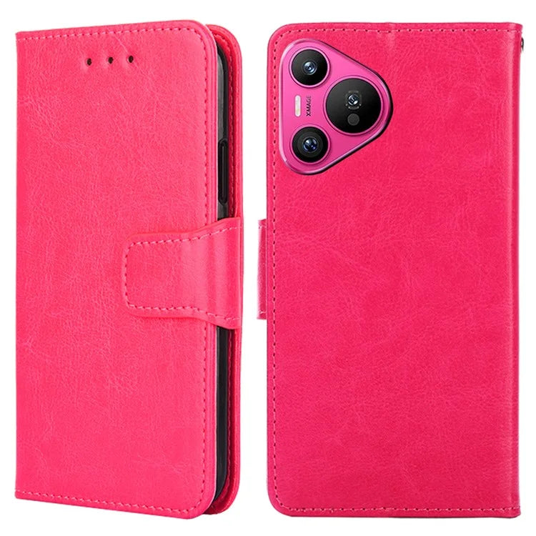 For Huawei Pura 70 Case Wallet PU Leather + TPU Folding Stand Phone Cover
