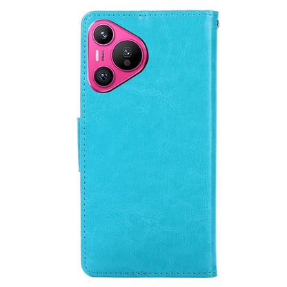 For Huawei Pura 70 Case Wallet PU Leather + TPU Folding Stand Phone Cover