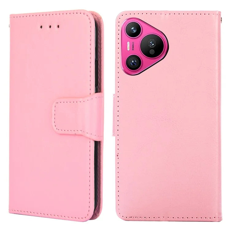 For Huawei Pura 70 Case Wallet PU Leather + TPU Folding Stand Phone Cover