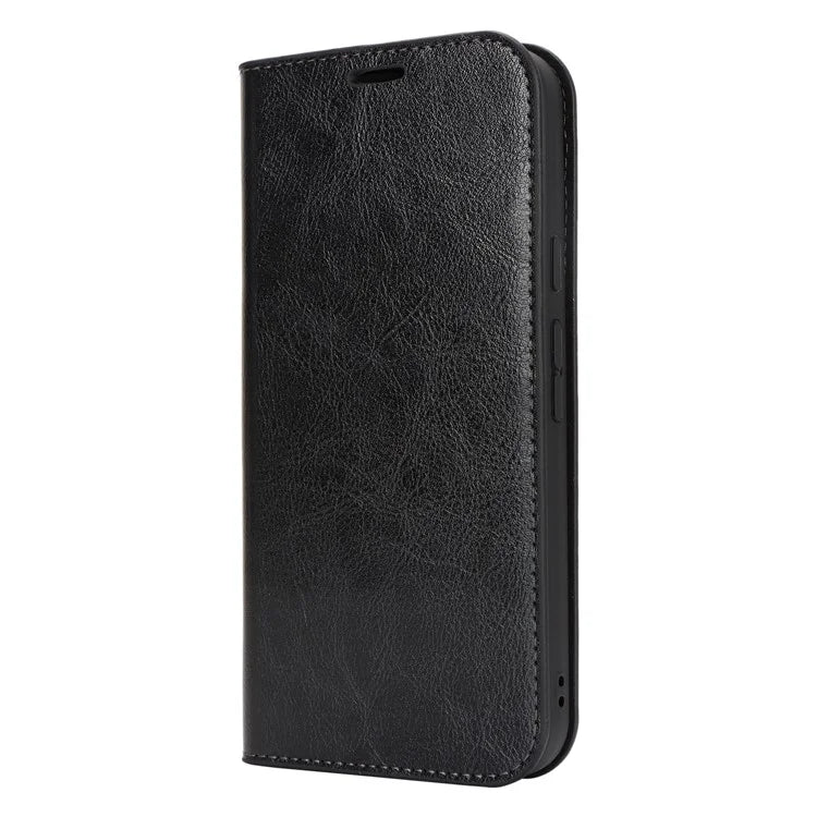 For Google Pixel 9 Pro XL Phone Wallet Case Crazy Horse Texture Split Leather Stand Cover