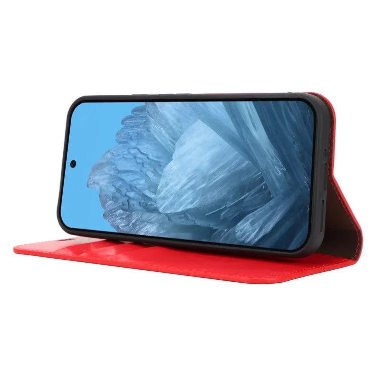 For Google Pixel 9 Pro XL Phone Wallet Case Crazy Horse Texture Split Leather Stand Cover