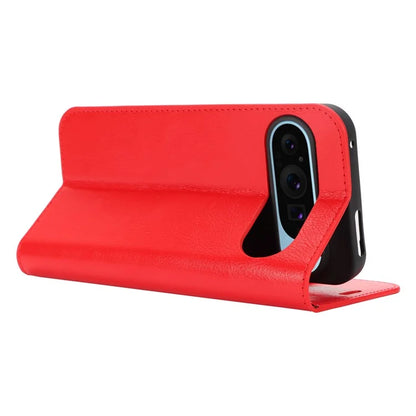 For Google Pixel 9 Pro XL Phone Wallet Case Crazy Horse Texture Split Leather Stand Cover