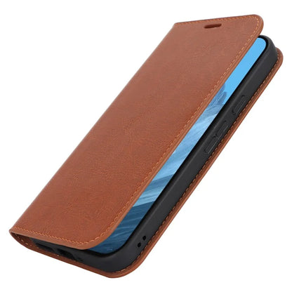 For Google Pixel 9 Pro XL Phone Wallet Case Crazy Horse Texture Split Leather Stand Cover