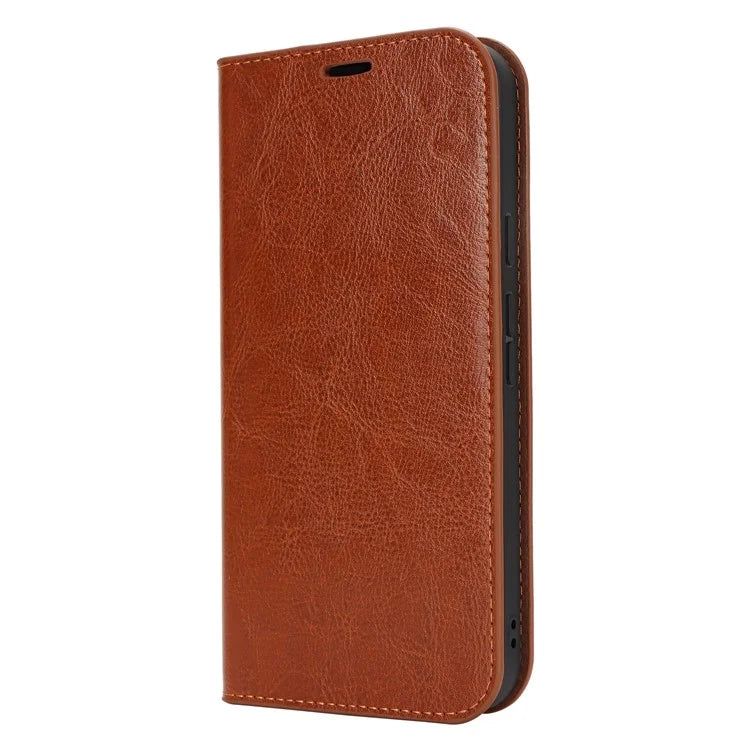 For Google Pixel 9 Pro XL Phone Wallet Case Crazy Horse Texture Split Leather Stand Cover