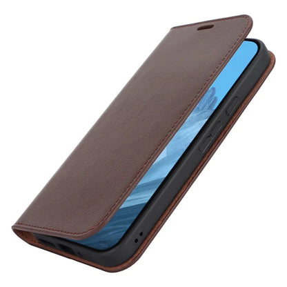 For Google Pixel 9 Pro XL Phone Wallet Case Crazy Horse Texture Split Leather Stand Cover