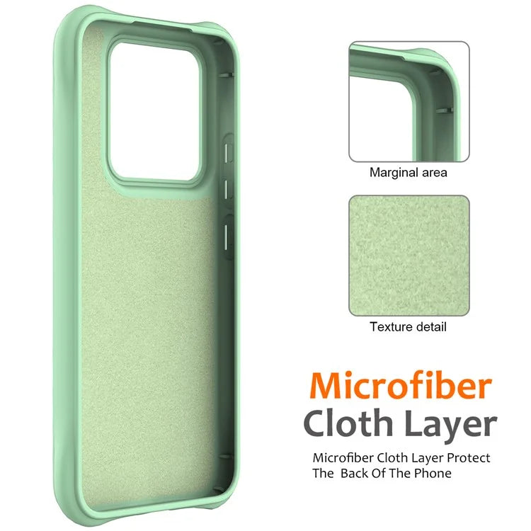 For Xiaomi 14 Case Compatible with MagSafe Ripple Texture Liquid Silicone Protective Cover with Strap