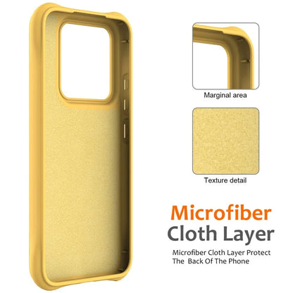 For Xiaomi 14 Case Compatible with MagSafe Ripple Texture Liquid Silicone Protective Cover with Strap