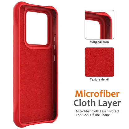 For Xiaomi 14 Pro Magnetic Phone Case with Strap Ripple Texture Liquid Silicone Cover