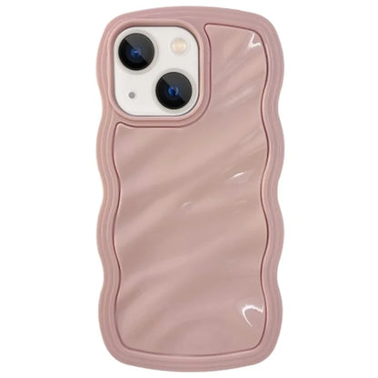 For iPhone 13 TPU Case Water Ripple Wave Frame Protective Phone Cover