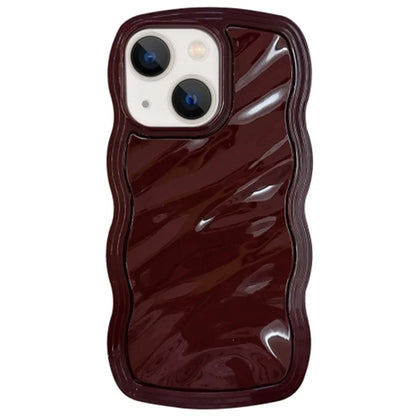 For iPhone 13 TPU Case Water Ripple Wave Frame Protective Phone Cover