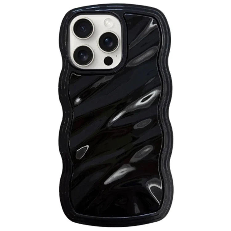 For iPhone 15 Pro Max Case Water Ripple Pattern TPU Phone Back Cover