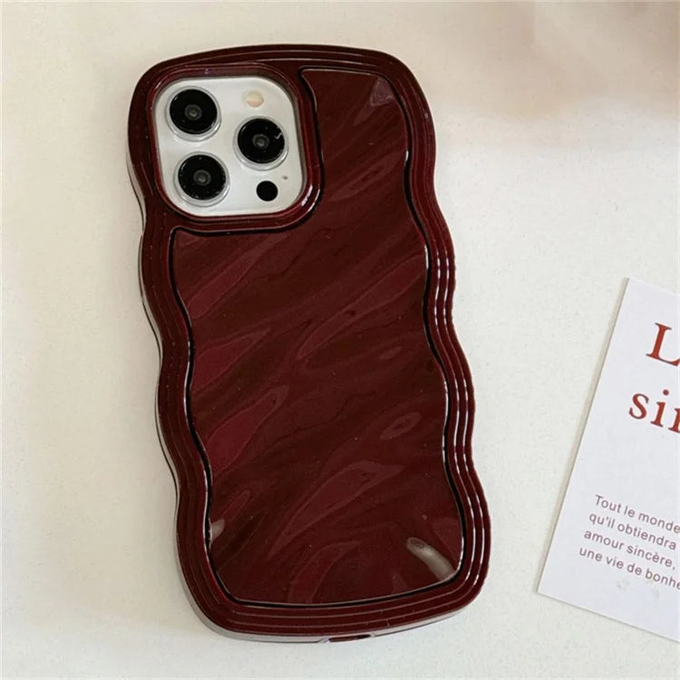 For iPhone 15 Pro Max Case Water Ripple Pattern TPU Phone Back Cover