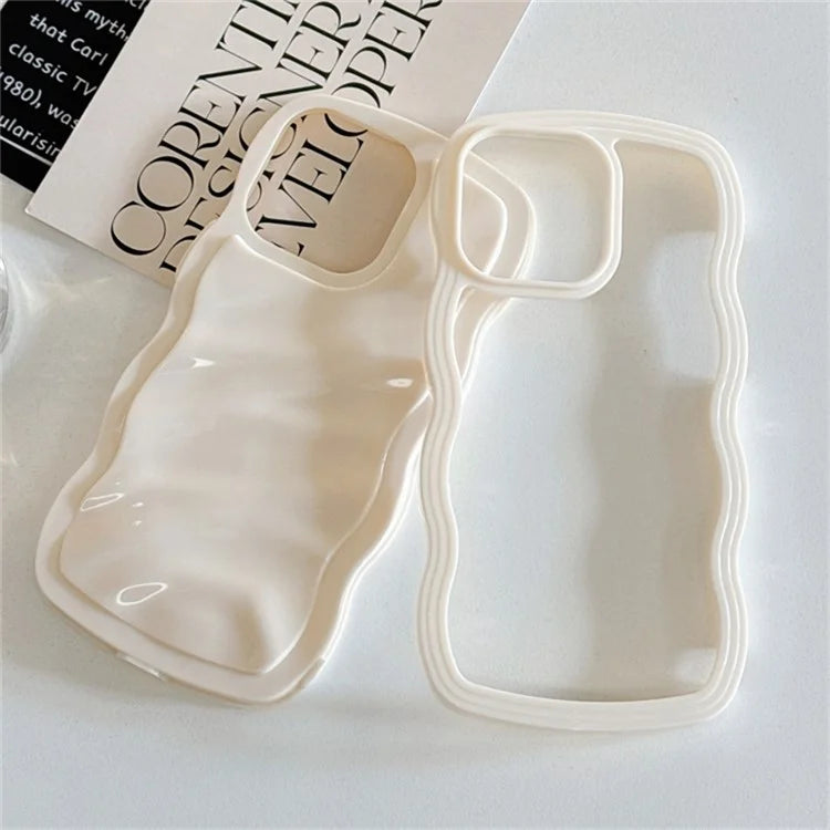 For iPhone 15 Pro Max Case Water Ripple Pattern TPU Phone Back Cover