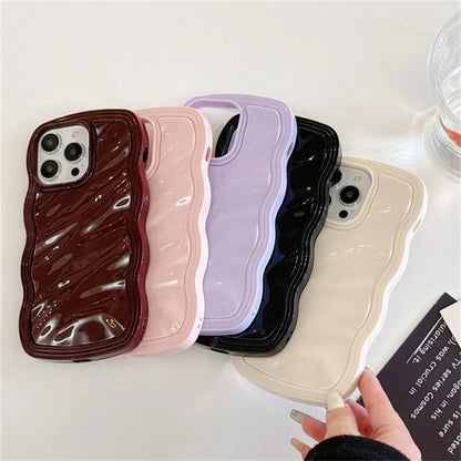 For iPhone 15 Pro Max Case Water Ripple Pattern TPU Phone Back Cover