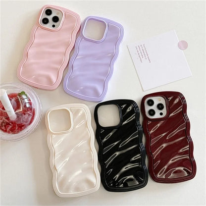 For iPhone 15 Pro Max Case Water Ripple Pattern TPU Phone Back Cover