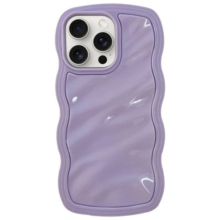 For iPhone 15 Pro Max Case Water Ripple Pattern TPU Phone Back Cover
