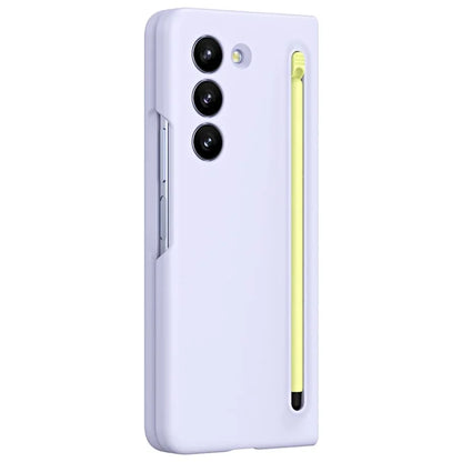 For Galaxy Z Fold6 5G Phone Case Skin-Touch Hard PC Shell with Stylus