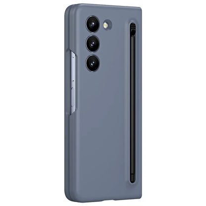 For Galaxy Z Fold6 5G Phone Case Skin-Touch Hard PC Shell with Stylus