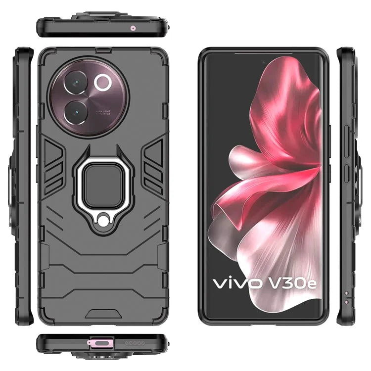 For vivo V30e 5G Case PC+TPU Kickstand Drop Protection Back Phone Cover