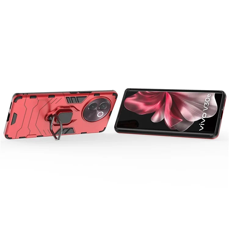 For vivo V30e 5G Case PC+TPU Kickstand Drop Protection Back Phone Cover