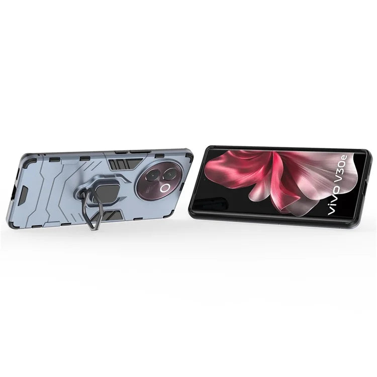 For vivo V30e 5G Case PC+TPU Kickstand Drop Protection Back Phone Cover