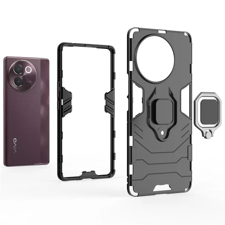 For vivo V30e 5G Case PC+TPU Kickstand Drop Protection Back Phone Cover