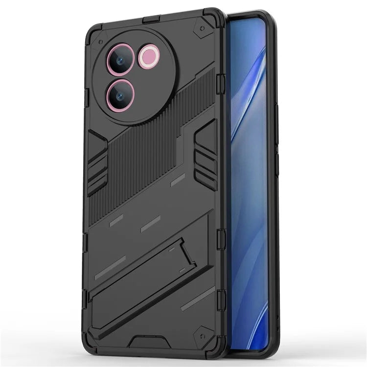 For vivo V30e 5G Kickstand Cover PC+TPU Shockproof Anti Scratch Phone Case