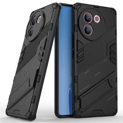 For vivo V30e 5G Kickstand Cover PC+TPU Shockproof Anti Scratch Phone Case