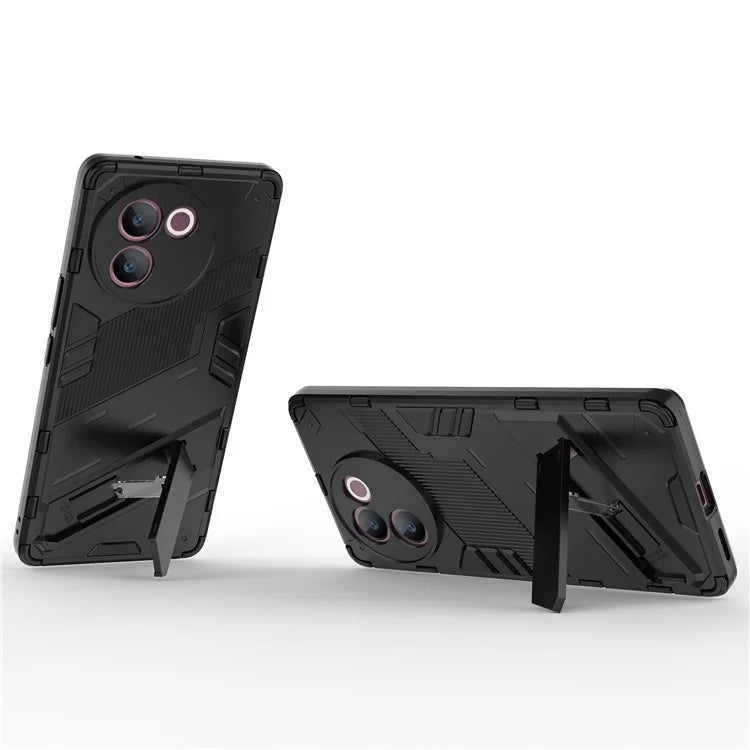 For vivo V30e 5G Kickstand Cover PC+TPU Shockproof Anti Scratch Phone Case