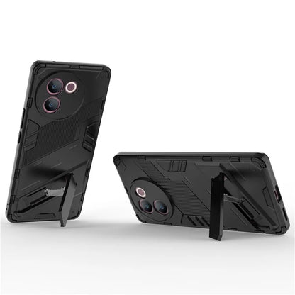 For vivo V30e 5G Kickstand Cover PC+TPU Shockproof Anti Scratch Phone Case