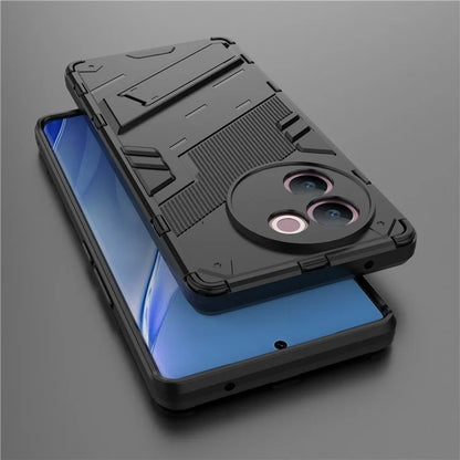 For vivo V30e 5G Kickstand Cover PC+TPU Shockproof Anti Scratch Phone Case