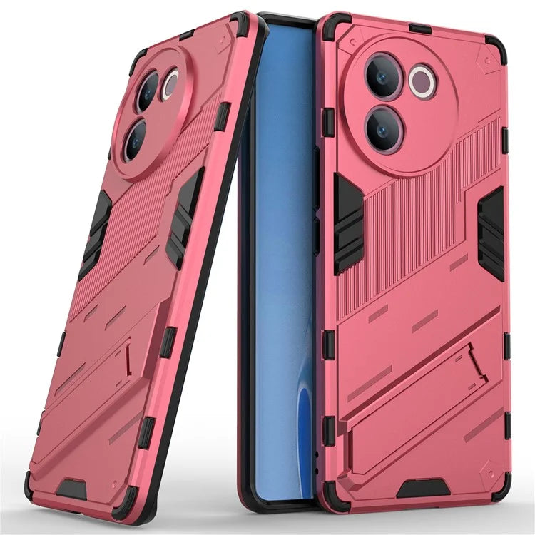 For vivo V30e 5G Kickstand Cover PC+TPU Shockproof Anti Scratch Phone Case