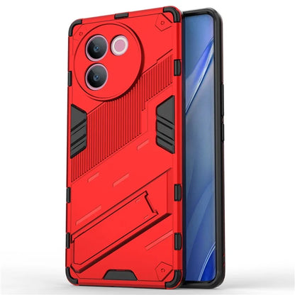 For vivo V30e 5G Kickstand Cover PC+TPU Shockproof Anti Scratch Phone Case